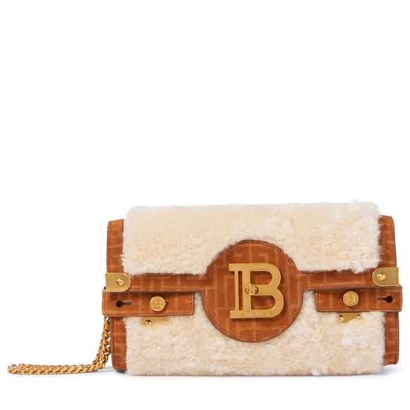 BRAND NEW SHEARLING BALMAIN PURSE - Picture 4 of 5